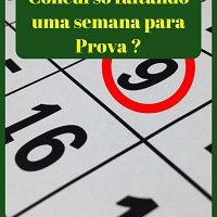Como Estudar para Concurso faltando uma semana para Prova ?